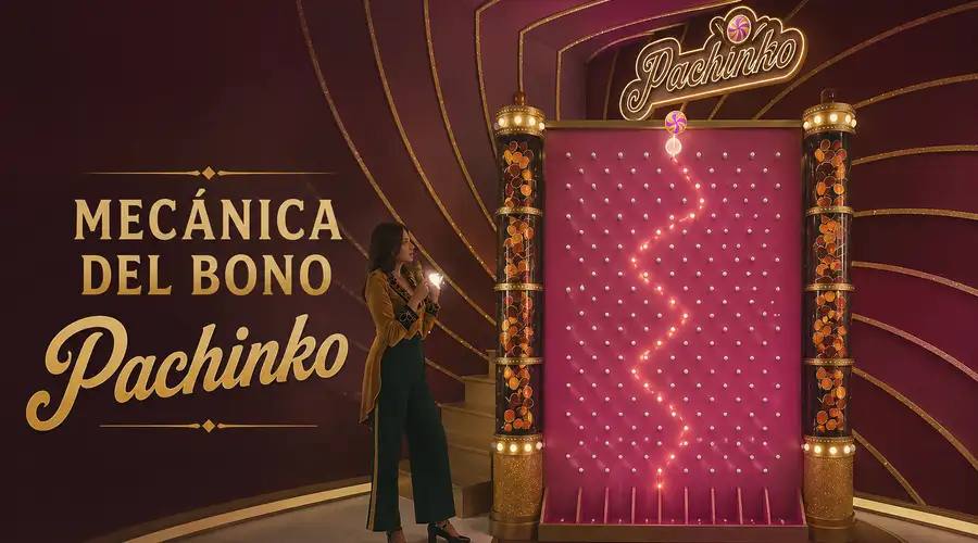 Mecánica del bono Pachinko de Crazy Time